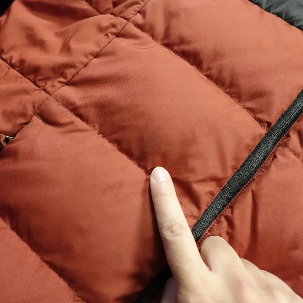 The North Face Roxborough Luxe Hooded Jacket Men’s‎ Small Burgundy Black Puffer